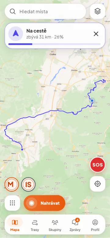 Na cestě: zbývá 31 km do Branu