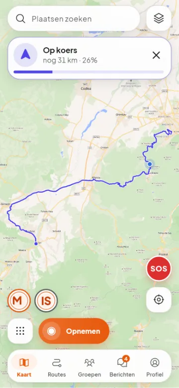 Onderweg: nog 31 km tot Bran