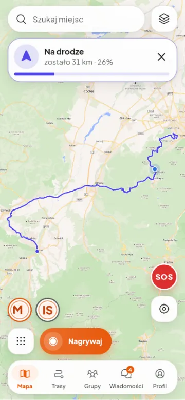 W drodze: jeszcze 31 km do Bran