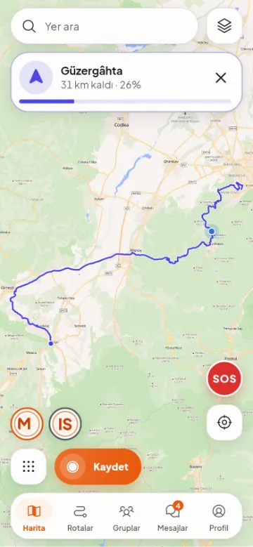 Rotada: Bran'a 31 km kaldı